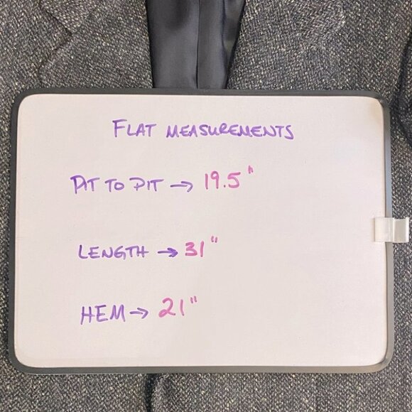 Vintage The Bay Shipley Charcoal Grey Wool Silk Blend Blazer 39R - Picture 9 of 13